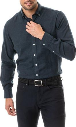 Rodd & Gunn Barrhill Sports Fit Button-Down Shirt in Marine at Nordstrom, Size Xxx-Large
