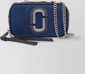 Marc Jacobs denim chain snapshot shoulder bag