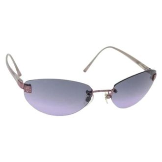 Chanel Pre-owned Accessories, female, Purple, Size: ONE SIZE Pre-owned Metal Sunglasses