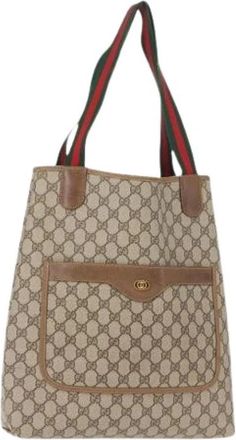 Gucci Pre-owned Plastic Tote Bag - Dames - Vintage Shopper - Beige - ONE Size - Vintage