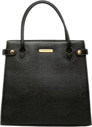 Burberry Pre-owned Vintage Handtas - Dames - Vintage Handtas - Zwart - ONE Size - Leer - Vintage