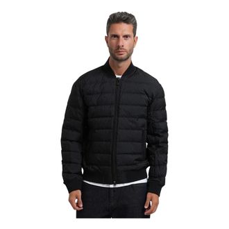 A|X Armani Exchange Donsjack in Nylon Jacquard - Heren - Jassen - Zwart - Maat: S Nylon