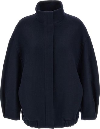 Dries Van Noten Blue Voles Wool-Twill Oversized Jacket