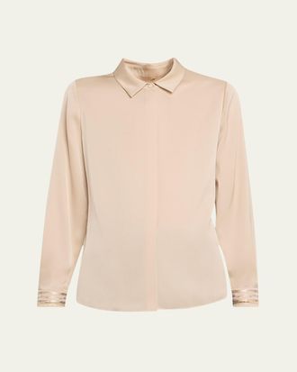 Kobi Halperin Devin Shimmer Embroidered Blouse