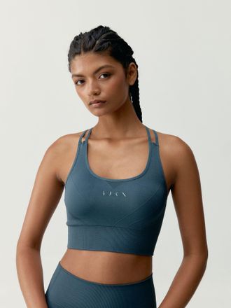 Born Living Yoga Top Keren Stormy Grey