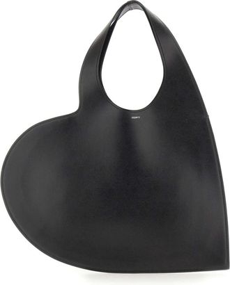 Coperni Heart Tote Bag - Dames - Schoudertassen - Zwart - ONE Size - Leer - Tassen