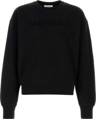 Alexander McQueen Black Cotton Sweatshirt