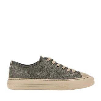 Hogan Rebel Sneakers - Heren - Sneakers - Grijs - 40 1/2 EU - Leer - Schoenen