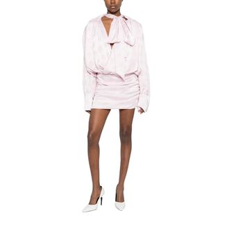 Rotate Rotate Birger Christensen, Dames, Jurken, Roze, Maat: XS Satijn