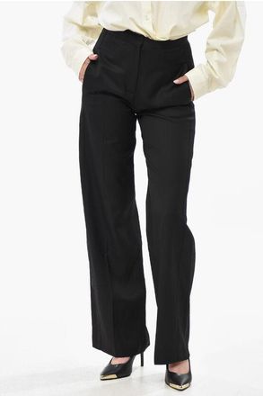 Loulou Studio Linen-Blend Pants PRIMO With Welt Pockets size 40