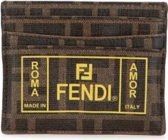 Fendi Pre-owned Wallets, female, Brown, Size: ONE SIZE Pre-owned Card Holder