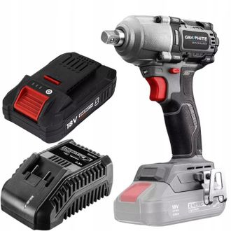 OEM Juego De Llave De Impacto Inal&aacute;mbrica Sin Escobillas De 450 Nm + Bater&iacute;a De 4 Ah, Cargador