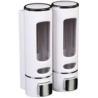 OEM Dispensador De Jab&oacute;n Manual De Pared, 2 X 400 Ml, Fabricado En Pl&aacute;stico Abs, Pr&aacute;ctico Para Champ&uacute; Y Gel Desinfectante De Manos, Ideal Para Ba&ntilde;o Y Coci