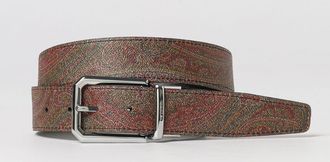 Etro Cintura Etro reversibile in pelle e cotone spalmato Paisley