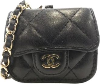Chanel Pre-owned Mini Bags, female, Black, Size: ONE SIZE Pre-owned Vintage Mini Shoulder Bag
