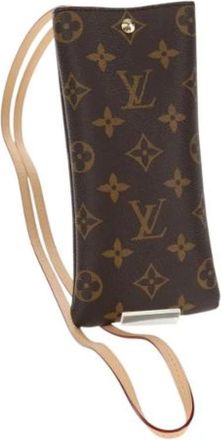 Louis Vuitton Pre-owned Cross Body Bags, female, Brown, Size: ONE SIZE Pre-owned Canvas Pouch