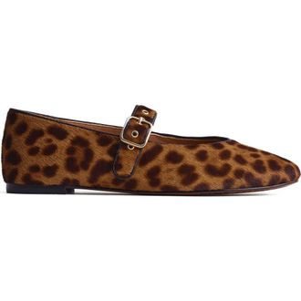 Madewell The Remy Genuine Calf Hair Mary Jane Flat in Caramel Multi at Nordstrom Rack, Size 10.5