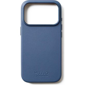 Mujjo Full Leather Case for iPhone 17 Pro in Monaco Blue at Nordstrom