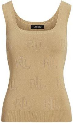 Ralph Lauren LOGO JACQUARD SWEATER TANK TOP