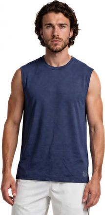 K-Swiss Performance Heathered Peached Jersey Muscle Tank in Peacoat at Nordstrom, Size X-Large