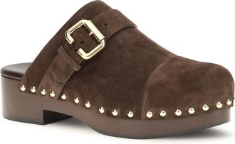 Chlo&eacute; Womens Jeannette Clog Mules Chocolate Brown Sandal