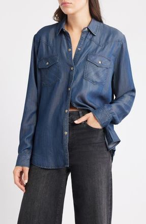 Rails Remi Denim Shirt in Oceana at Nordstrom, Size 2X Regular