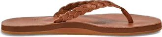 Hari Mari Womens Meadows Braided Flip-Flops Brown 11