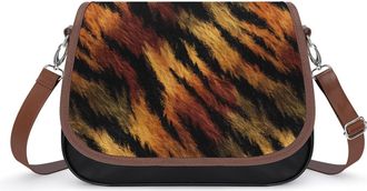 Generic Tiger Pattern Crossbody Bags for Women Shoulder Messenger Bag Purse Handbags