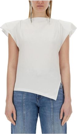 Isabel Marant Sebani T-shirt - Dames - T-shirts - Wit - M - Katoen - Tops