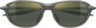 Maui Jim 62mm PolarizedPlus2 Oval Sunglasses in Grey at Nordstrom
