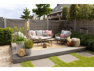 Intenso Furniture Intenso Stila/ROUGH-K stoel-bank loungeset 5-delig