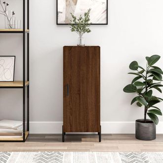 vidaXL Credenza Rovere Marrone 34,5x34x90 cm in Legno Multistrato - Vidaxl