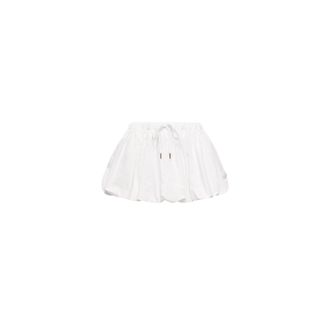 Moncler Moncler Cotton Blend Balloon Mini Skirt, Women, White, Size: Xs