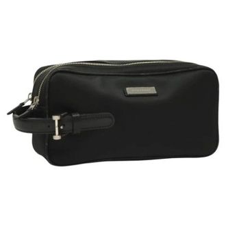 Burberry Pre-owned Nylon clutches - Dames - Pre-owned - Zwart - Maat: ONE Size Nylon
