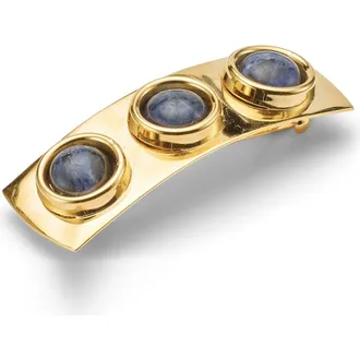 Lelet NY Oculus Barrette in Malachite /Gold at Nordstrom