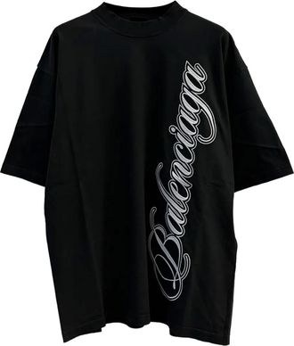 Balenciaga T-shirt con logo - Nero