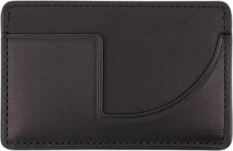 Patou Zwarte Leren Kaarthouder - Dames - Portefeuilles - Zwart - ONE Size - Leer - Accessoires