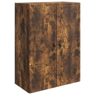 vidaXL Armario De Pared Roble Ahumado 66 X 34,5 X 90 Cm Vidaxl