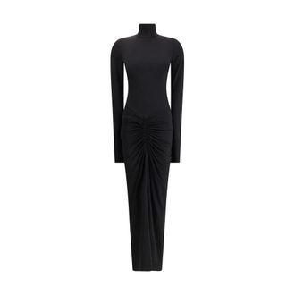 Andamane Kleedjes, Dames, Zwart, M, Polyester, Long Dress