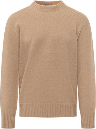 Amaranto Maglia - Heren - Ronde hals truien - Beige - L - Truien & Vesten