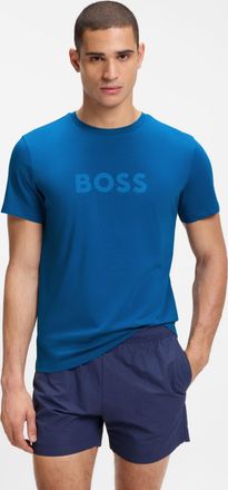 HUGO BOSS Strandshirt BOSS T-Shirt RN, Herren, Gr. XXL, open blau 462, Jersey, Obermaterial: 100% Baumwolle, unifarben, regular fit h&uuml;ftbedeckend, Rundhals, Shi