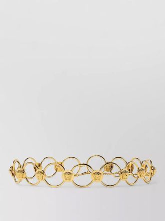 Versace brass la medusa belt