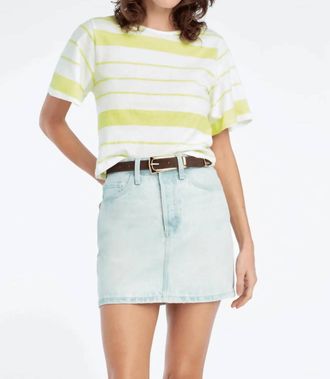 Favorite Daughter The Joanne Top In Green Tea Stripe