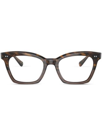 Oliver Peoples Lelia glasses - women - Acetate - 52 - Brown