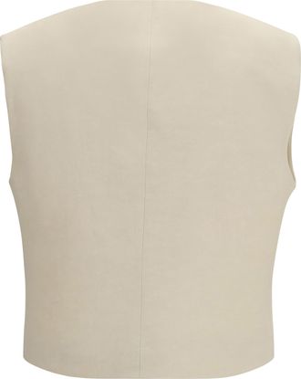 P.A.R.O.S.H. Womens Wool Gilet Sabbia Viscose Blazers & Vests
