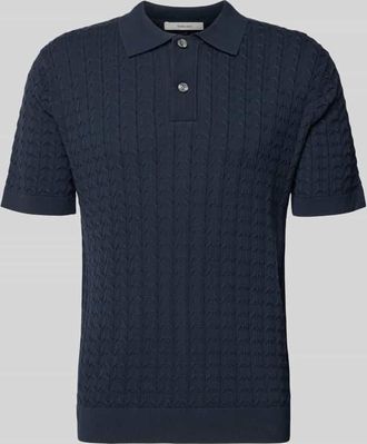 Selected Regular Fit Poloshirt aus reiner Baumwolle Modell MATTIS in Marine, Gr&ouml;&szlig;e XXL