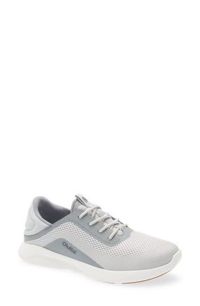 Olukai Kialoa Convertible Lace-Up Waterproof Sneaker in Sterling /Poi at Nordstrom, Size 9.5