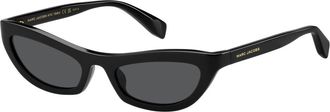 Marc Jacobs Stijlvolle Zonnebril - Dames - Zonnebrillen - Zwart - 54 MM - Accessoires