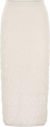 Fabiana Filippi Slim Skirt With Embossed Finish