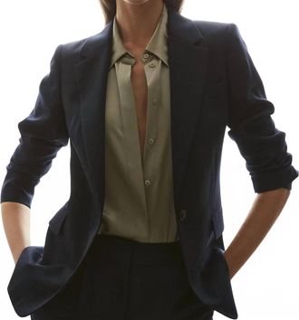 Reiss Hallie Blazer In Navy